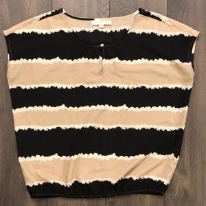 Black/Cream/White Loft Top